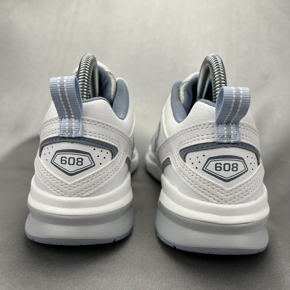 New Balance 608 V5 Womens Size 7.5 White Athletic Leather Walking Shoes Sneaker - Picture 8 of 15